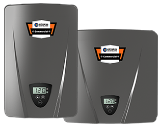 An electric tankless water heater